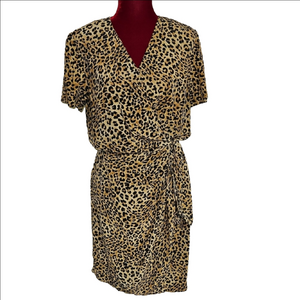 Casual Corner Silk Wrap Dress Size 10